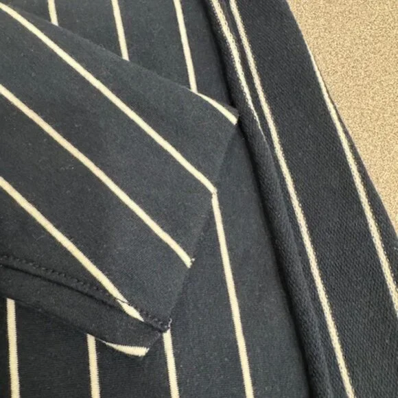 FRANK & EILEEN Tee Lab Long Sleeve Striped Top Navy Blue & White - Picture 4 of 4
